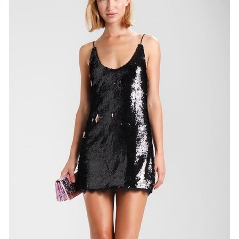 NEW FREE PEOPLE sequin minidress, size L